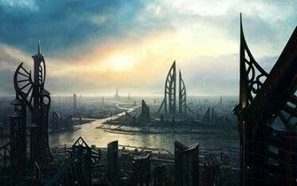 Futuristic City Wallpaper HD Desktop Image