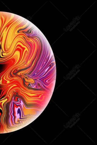Apple Wallpaper Round Ball Poster Background