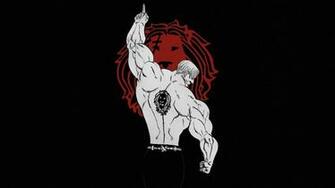 Black And White Escanor Minimal Art The Seven Deadly