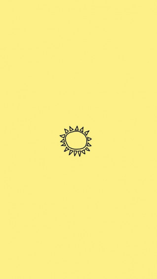Sun Pastel Background Wallpaper Yellow Aesthetic