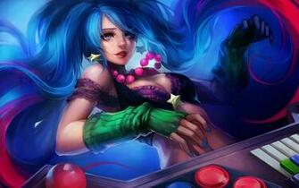 Arcade Sona Skin League Of Legends HD Wallpaper Lol Girl Champion