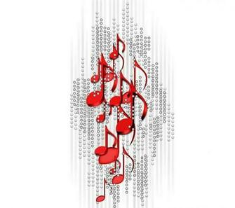 Red Music Notes Wallpaper Image Pictures Becuo