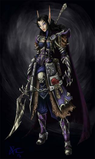 Blood Elf Death Knight By Carolinsajur