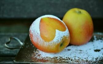 Wallpaper Apples Flour Heart 4k Ultra HD