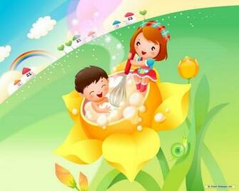 Wallpaper Cartoon Children Games