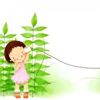 Children Playing Handset Wallpaper iPad Background