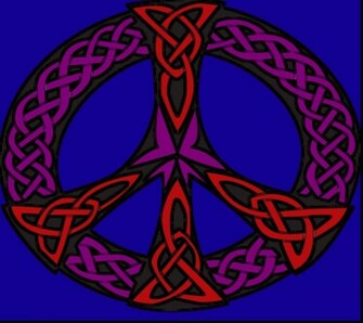 Celtic Knot Peace Sign Computer Wallpaper Desktop Background