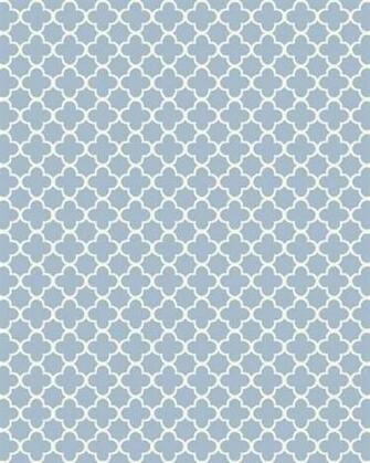 Wa7824 Waverly Classics Blue Framework Trellis Wallpaper