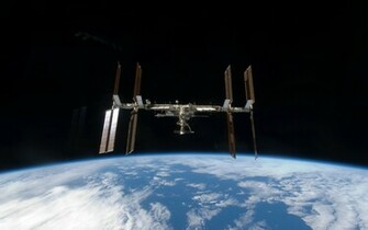 International Space Station HD Wallpaper Planets