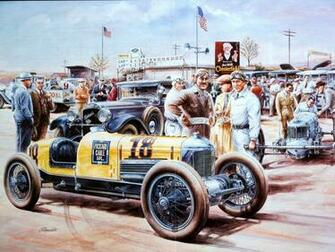 Vintage Race Cars Art Photo Of Phombo
