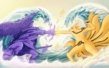 Online Crop HD Wallpaper Naruto Kurama And Susanoo Digital
