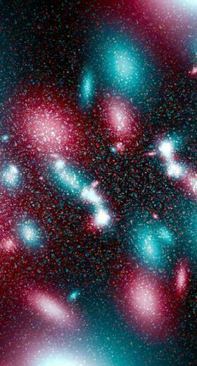 Pattern Space Red Blue Black Wallpaper Sc iPhone7plus