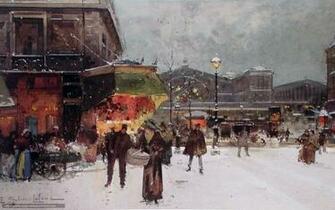 Wallpaper Paris Winter Snow Desktop In The
