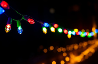 Blinking Christmas Lights Wallpaper