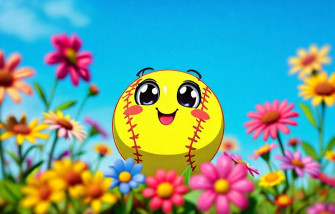 Cute Softball Wallpaper