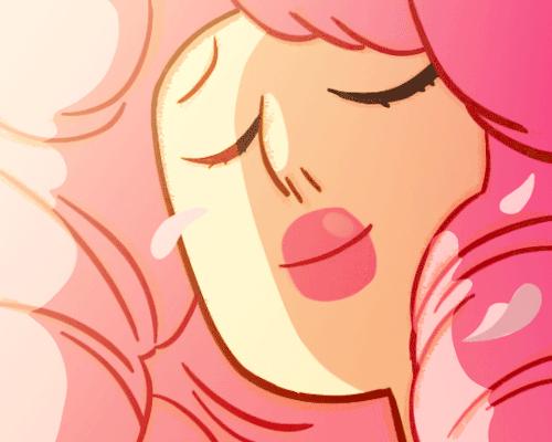 Steven Universe Face Gif Series Of Rose Quartzgarnet