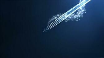 Aircraft Shooting Star Blue Background Wallpaper
