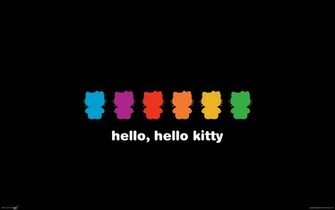 Hello Kitty Google Skins Rainbow Background