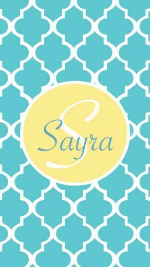Sayra In Teal And Yellow Cute Phone Wallpaper