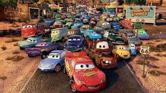 Cars Wallpaper Movie Cartoon Route Radiator Springs