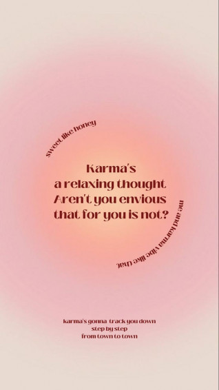 Karma Wallpaper In Taylor Swift Song Lyrics