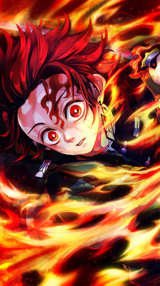 Tanjiro Flame Kimetsu No Yaiba 4k Rare Gallery HD