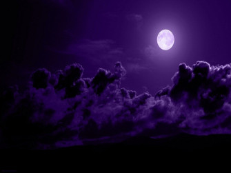 Purple Moon Wallpaper On