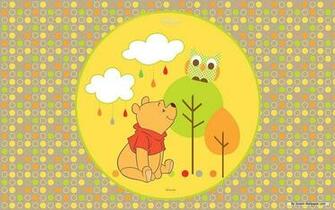 Fall With Owl Winnie The Pooh Holiday Wallpaper