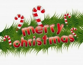 Christmas Garland With Merry Text Vector Illustration Jpg