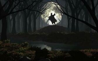 Horseman In Forest HD Wallpaper Background Image