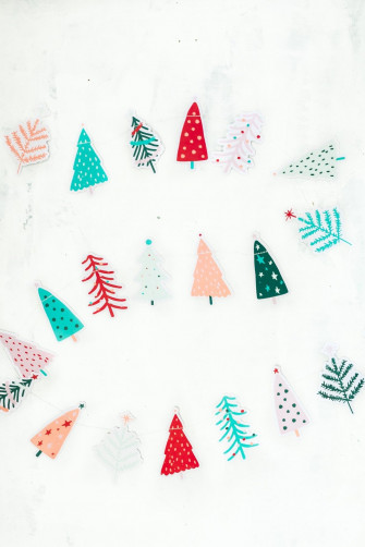 Colorful Christmas Tree Banner Foot From Ellie S Party Supply