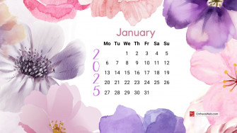 January Calendar Wallpaper