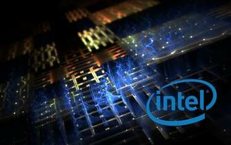 Hi Tech Processor Intel Logo Technology Electric Lights