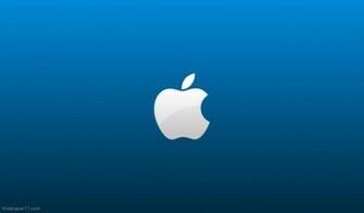 Apple Blue Pixels Wallpaper Tagged