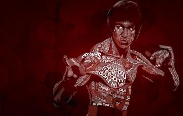 Wallpaper Typography Bruce Lee Be Water