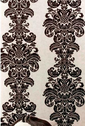 Jeweled Damask Flocked Designer Brands The Best Wallpaper Place