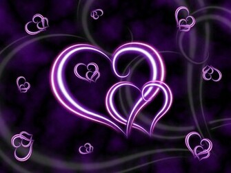 Purple Hearts Wallpaper By Lavadragon