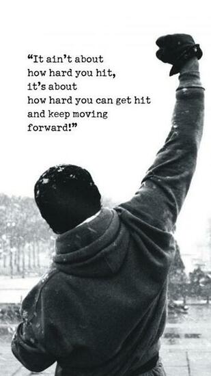 Rocky Balboa Motivational Words iPhone Plus HD Wallpaper Motto