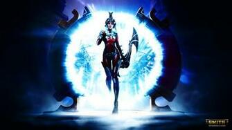 Smite Neith Wallpaper Glowing Style By Volxohr