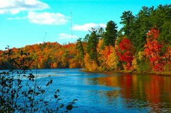 Computer Wallpaper Cool Fall On The Wolf River Wisconsin