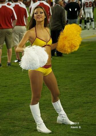 Red Hot Cheerleader Nfl Cheerleaders Photo