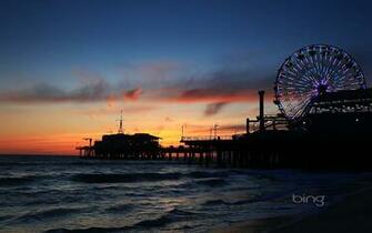 Wheel On Santa Monica Pier California HD Bing Wallpaper Archive