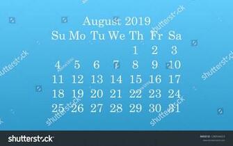 August Calendar Image For Desktop Background