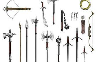 Wallpaper Spears Crossbow Quiver Mace Flail Long Sword