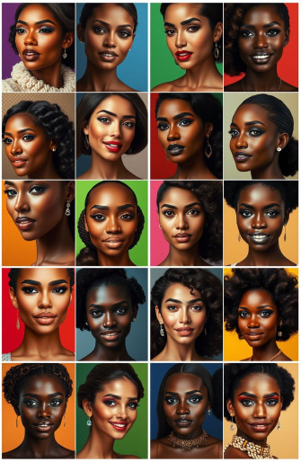 Beautiful Women Faces Wallpaper