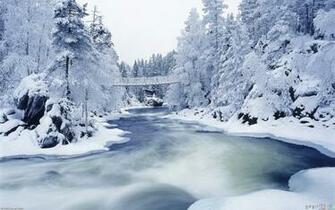 Winter Cold River Wallpaper Open Walls