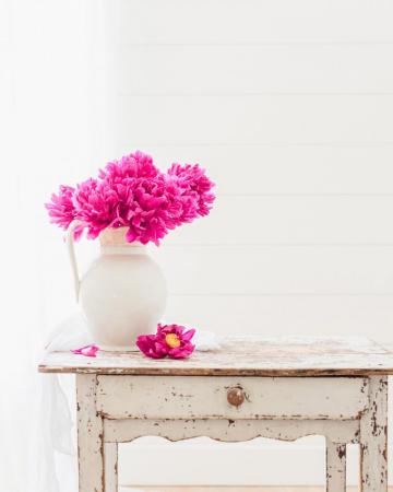 Pink Peonies iPhone Wallpaper Vintage Ironstone