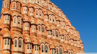 Hawamahal Air Chamber Jaipur 4k HD Desktop Wallpaper For