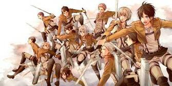 Shingeki No Kyojin Anime Group Swords HD Wallpaper Desktop Background