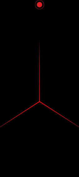 Dynamic Red Triangle Pattern For Redmi Note Punch Hole